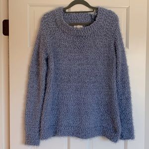 LC Lauren Conrad Blue Eyelash Sweater